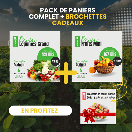 Pack Complet &  Brochettes Marinées Offertes