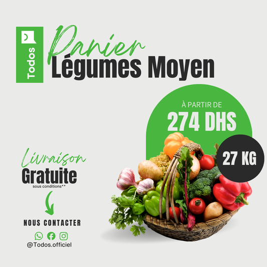 Panier légumes moyen