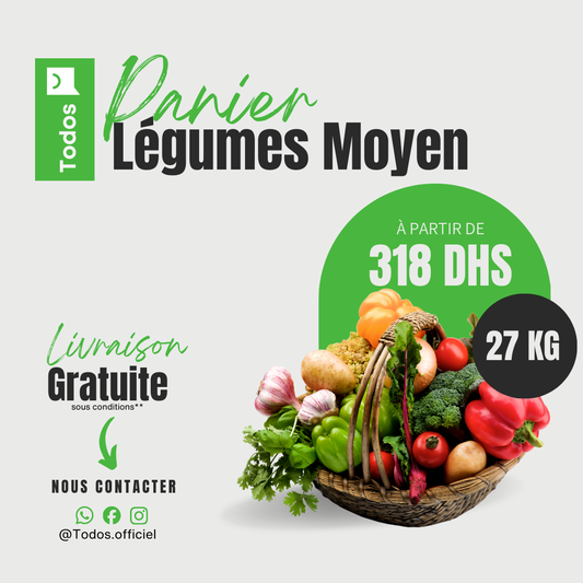 Panier légumes moyen